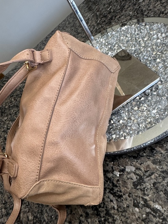 Moda luxs Suede Top-Handle Backpack Purse EUC main image 5